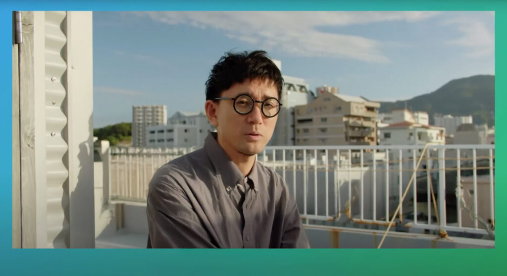 取材を受ける中尾大樹さん