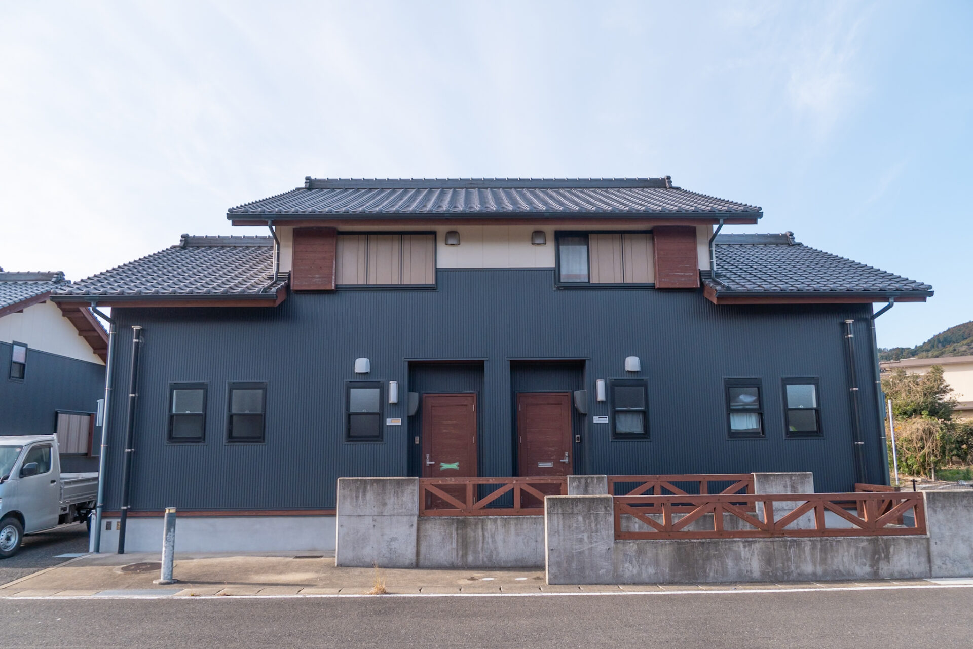 今福梶の葉団地の外観