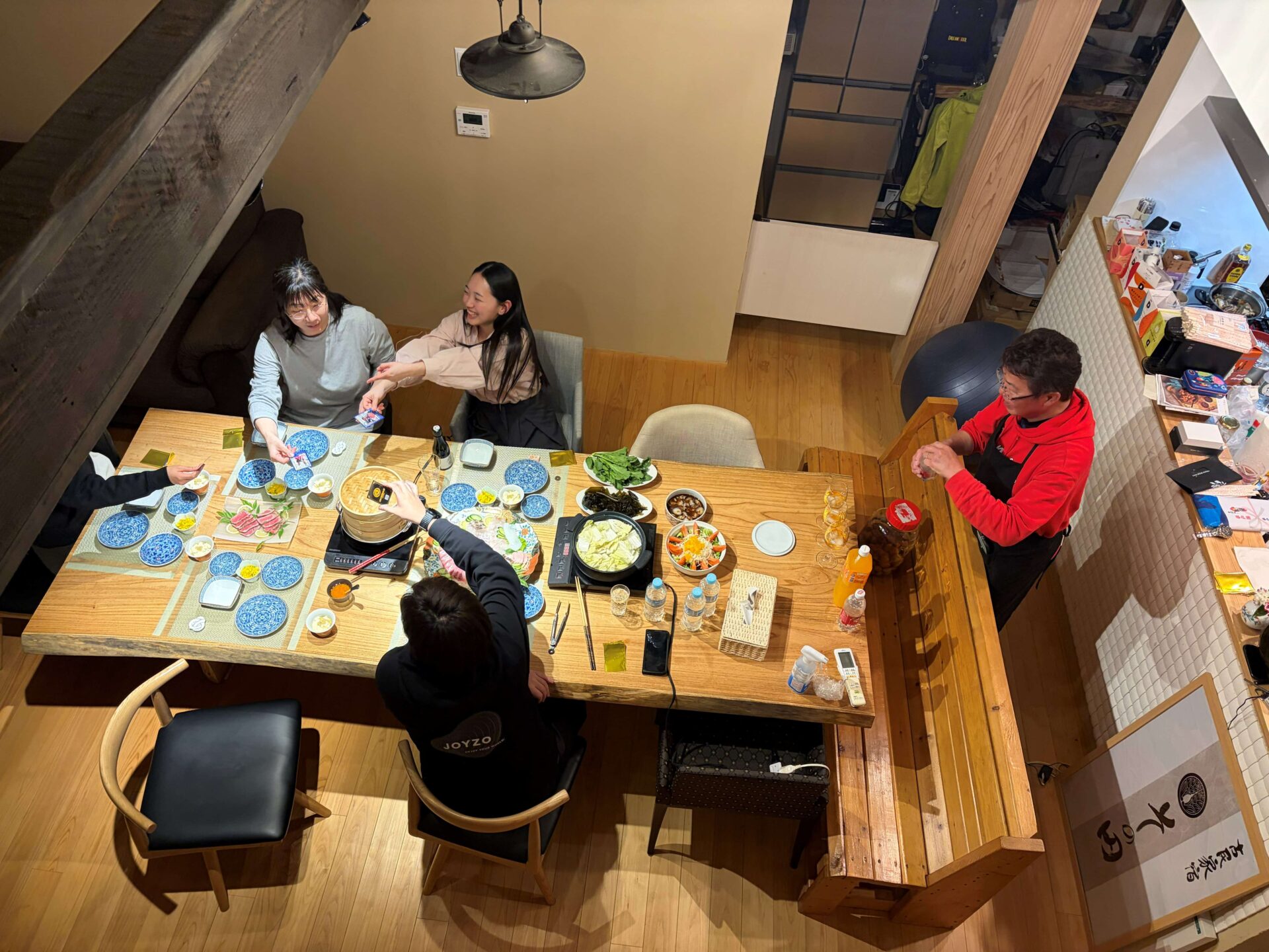 平戸市古民家その田での懇親会のようす